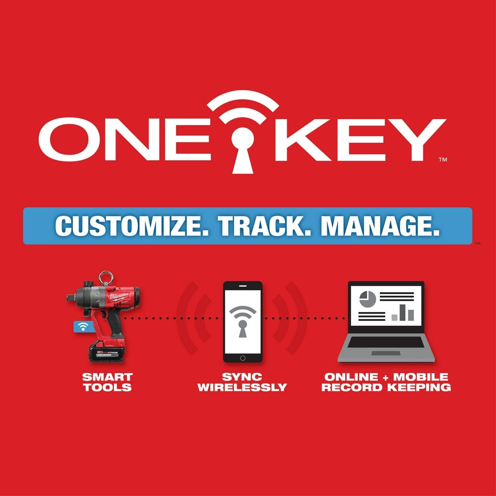 Milwaukee 2867-22 M18 FUEL Cordless Brushless 1" High Torque Impact Wrench w/ ONE-KEY 8.0Ah Kit
