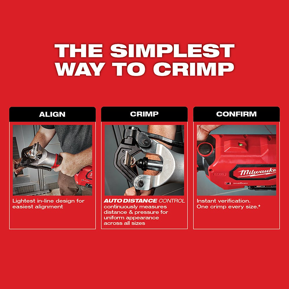 Milwaukee 2877-22 M18 FORCE LOGIC 750 MCM Dieless Crimper 2.0Ah Kit