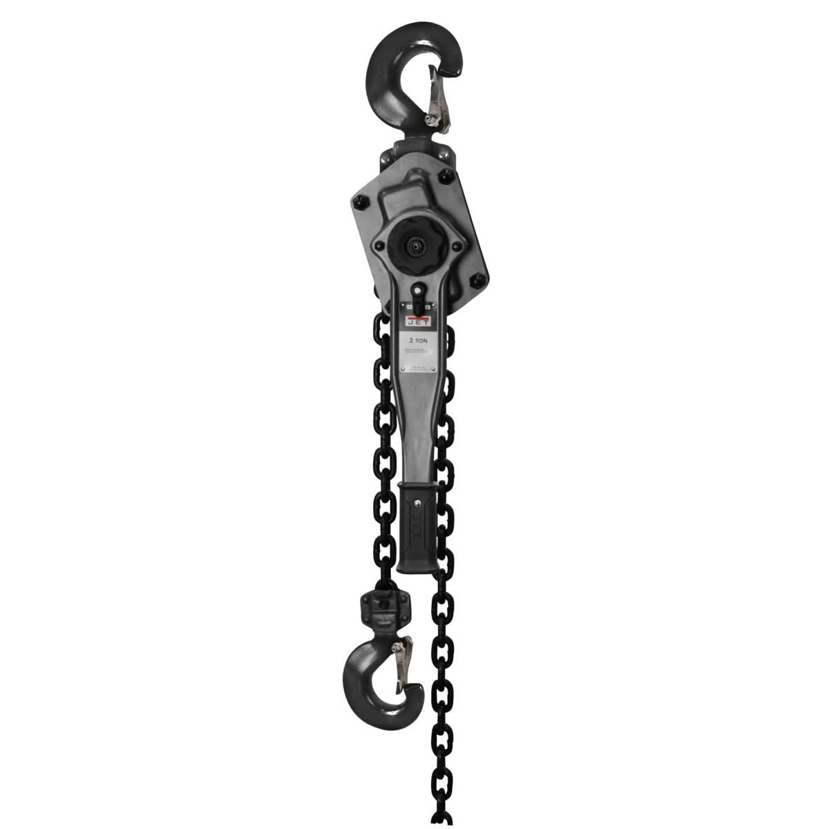 JET 287802 JLP-A Series 3 Ton Lever Hoist, 15-Foot Lift & Shipyard Hooks
