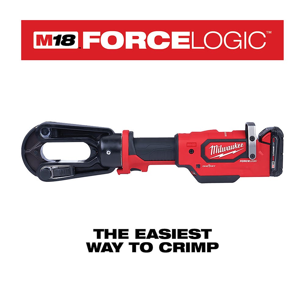 Milwaukee 2879-22 M18 FORCE LOGIC 15-Ton Crimper 2.0Ah + 5.0 Ah Kit