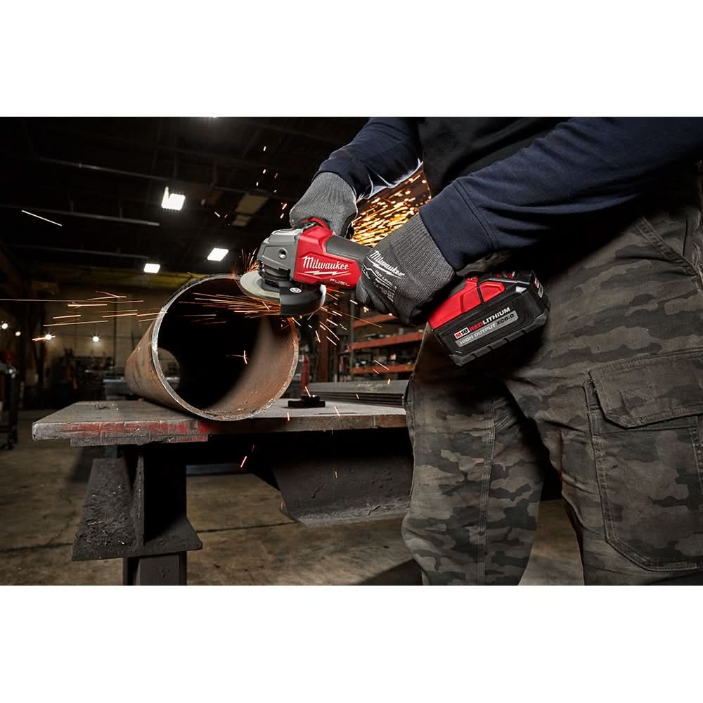 Milwaukee PROMO 2887-20 M18 FUEL 5-in Flathead Braking Grinder, Slide Switch Lock-On , Tool Only (PROMO)