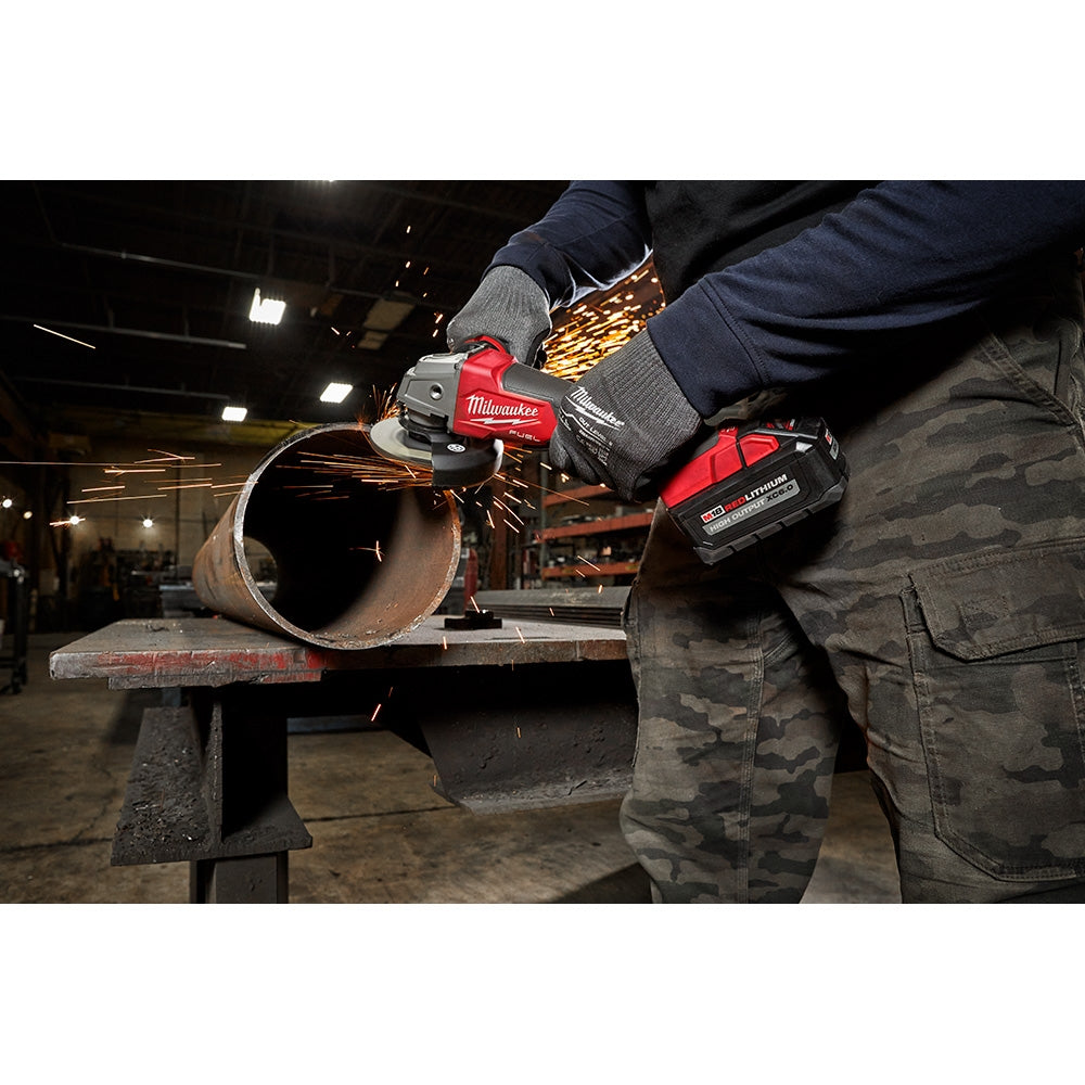 Milwaukee PROMO 2889-20 M18 FUEL 4-1/2-in / 5-in Variable Speed Braking Grinder, Slide Switch Lock-On , Tool Only (PROMO)