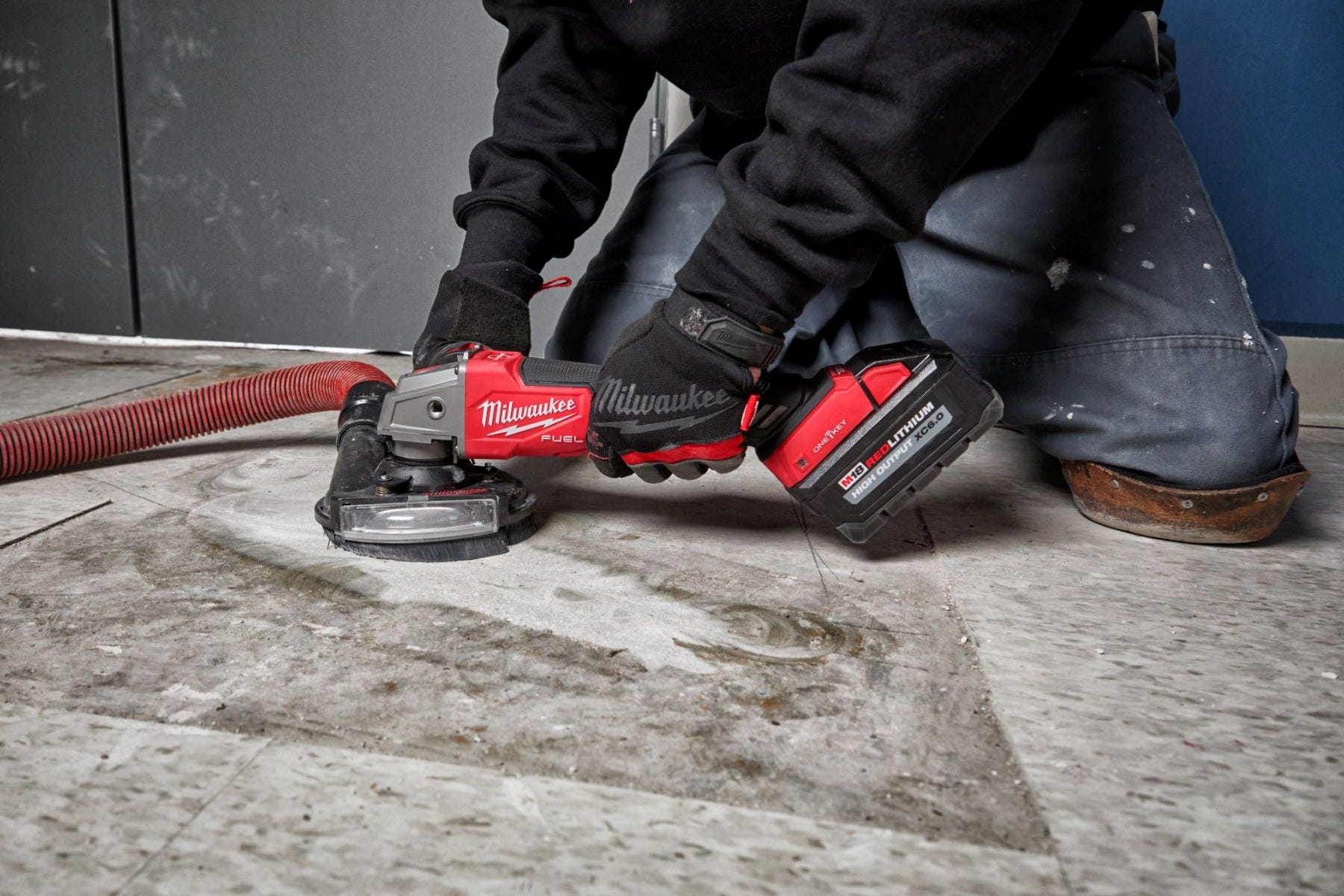 Milwaukee 2882-20 M18 FUEL 4-1/2" / 5" Braking Grinder w/ ONE-KEY Paddle Switch, No-Lock