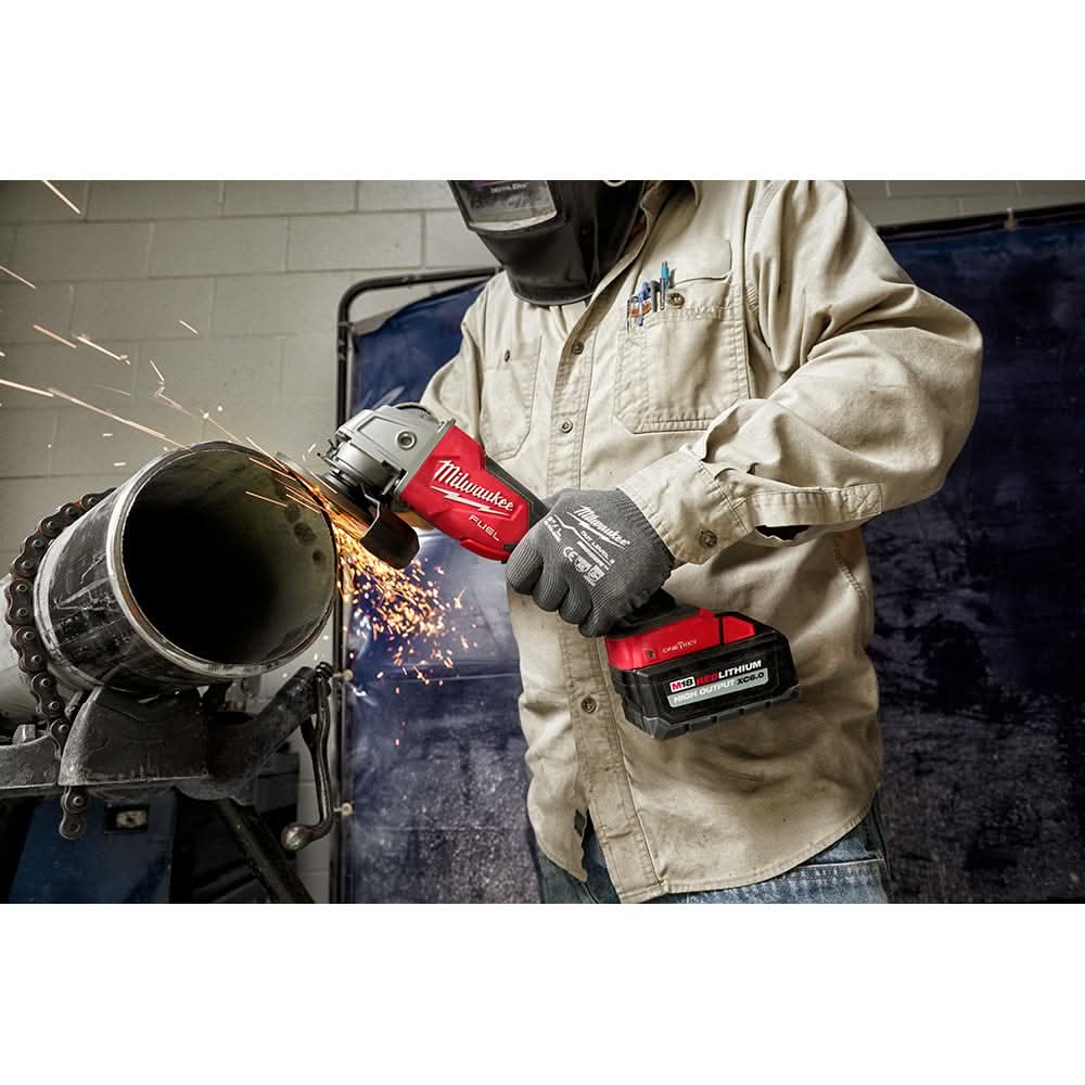 Milwaukee 2882-22 M18 FUEL 4-1/2" / 5" Braking Grinder w/ ONE-KEY Paddle Switch, No-Lock Kit