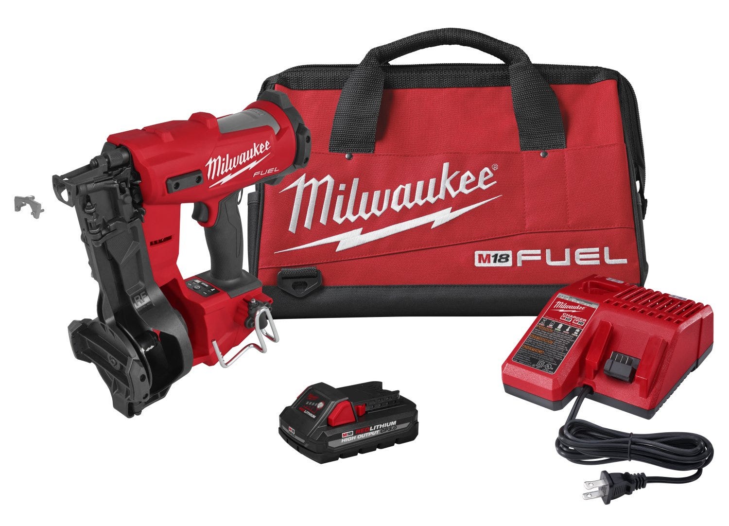 Milwaukee 2909-21 M18 FUEL Coil Roofing Nailer 3.0Ah Kit