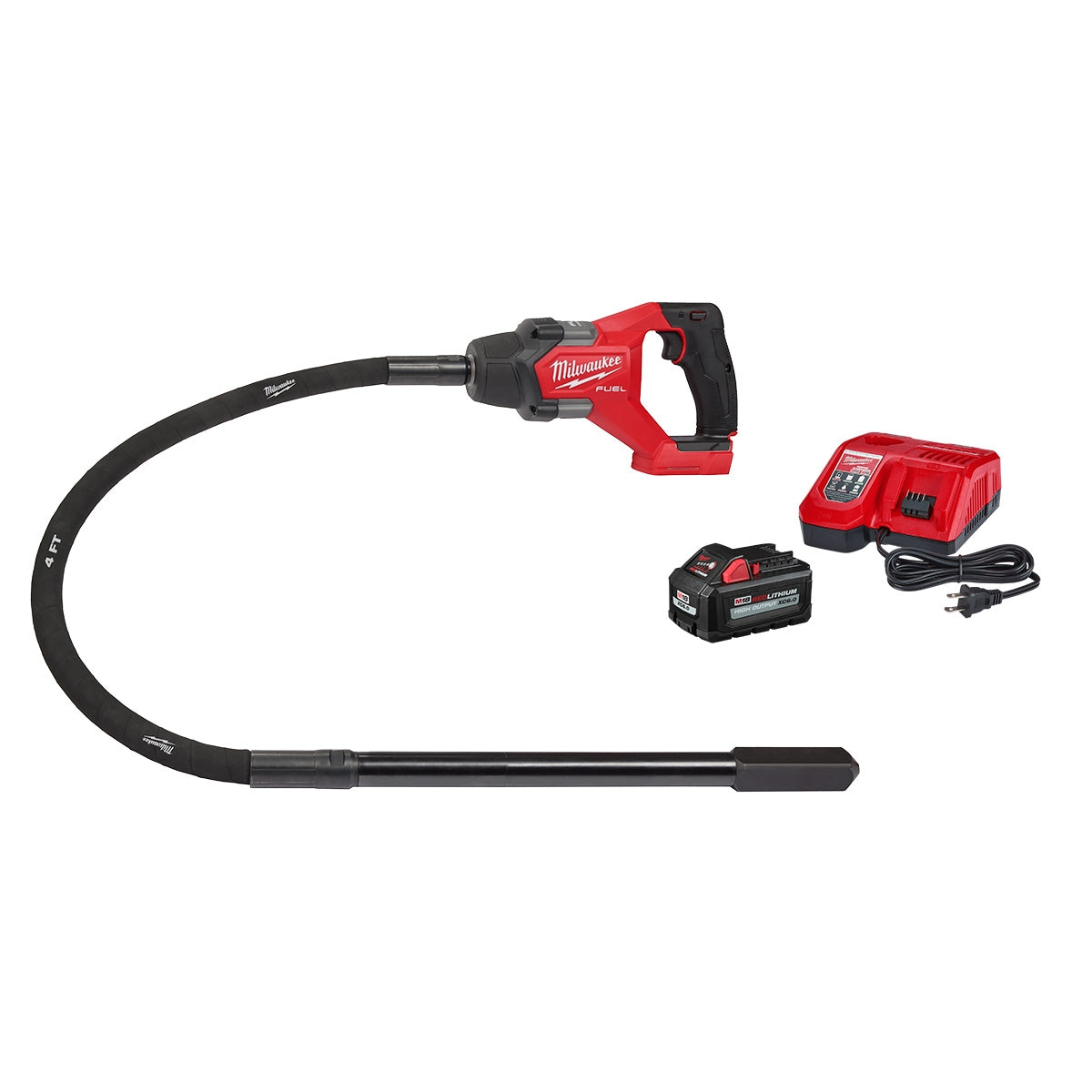 Milwaukee 2910-21 M18 FUEL 4-ft Concrete Pencil Vibrator Kit