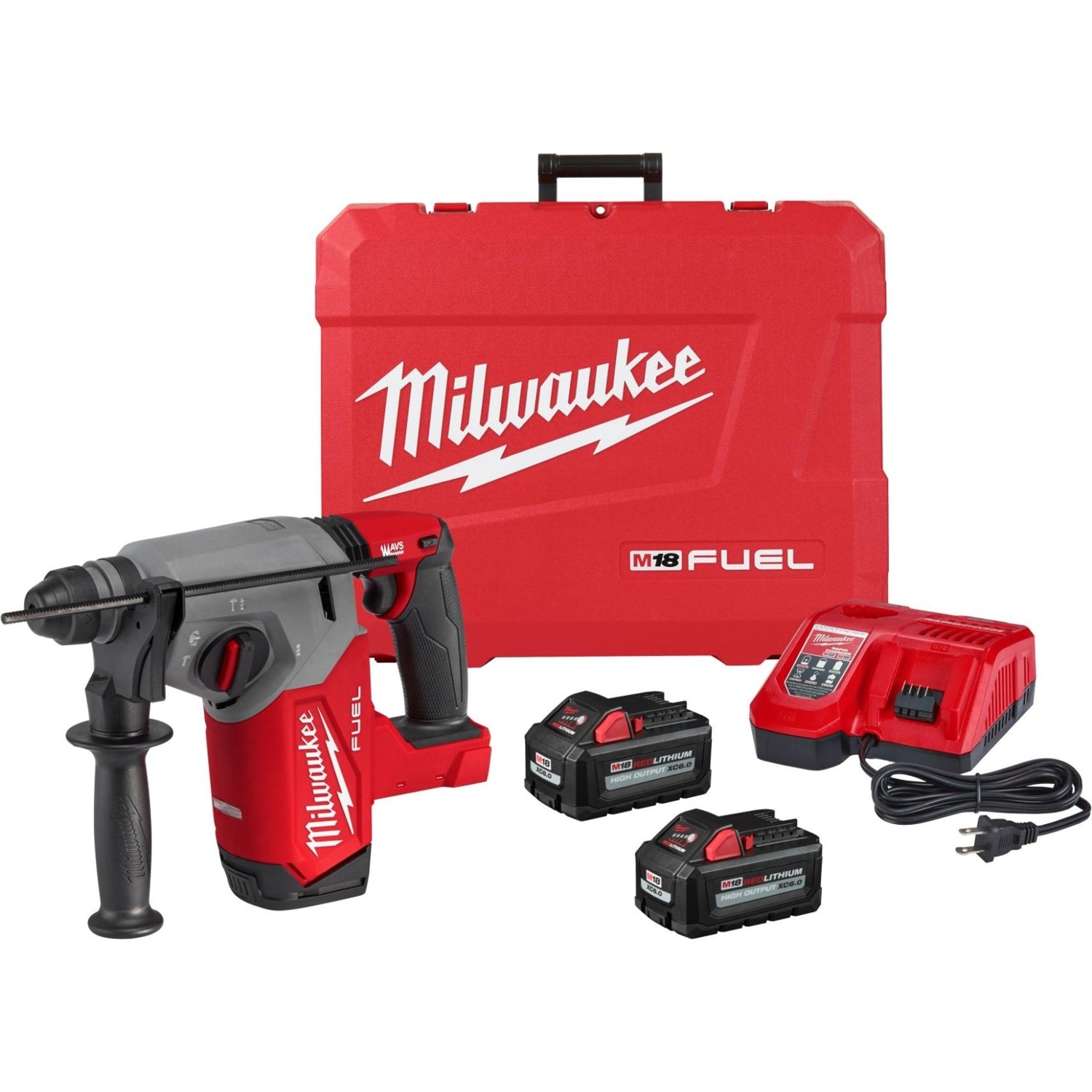 Milwaukee 2912-22 M18 FUEL 1" SDS Plus Rotary Hammer 6.0Ah Kit