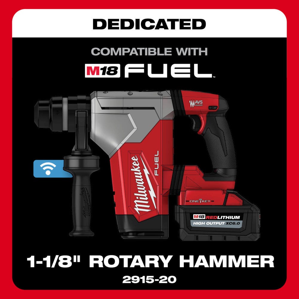 Milwaukee 2915-DE M18 FUEL HAMMERVAC 1-1/8-in. Dedicated Dust Extractor