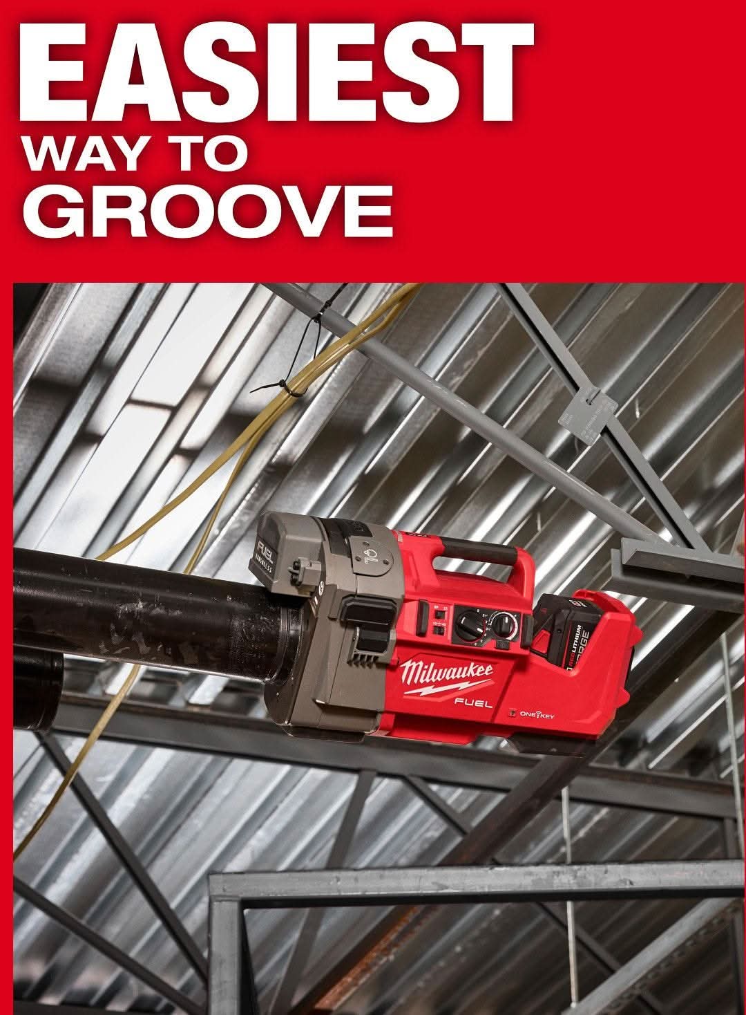 Milwaukee 2928-22 M18 FUEL RINGER Roll Groover for 2