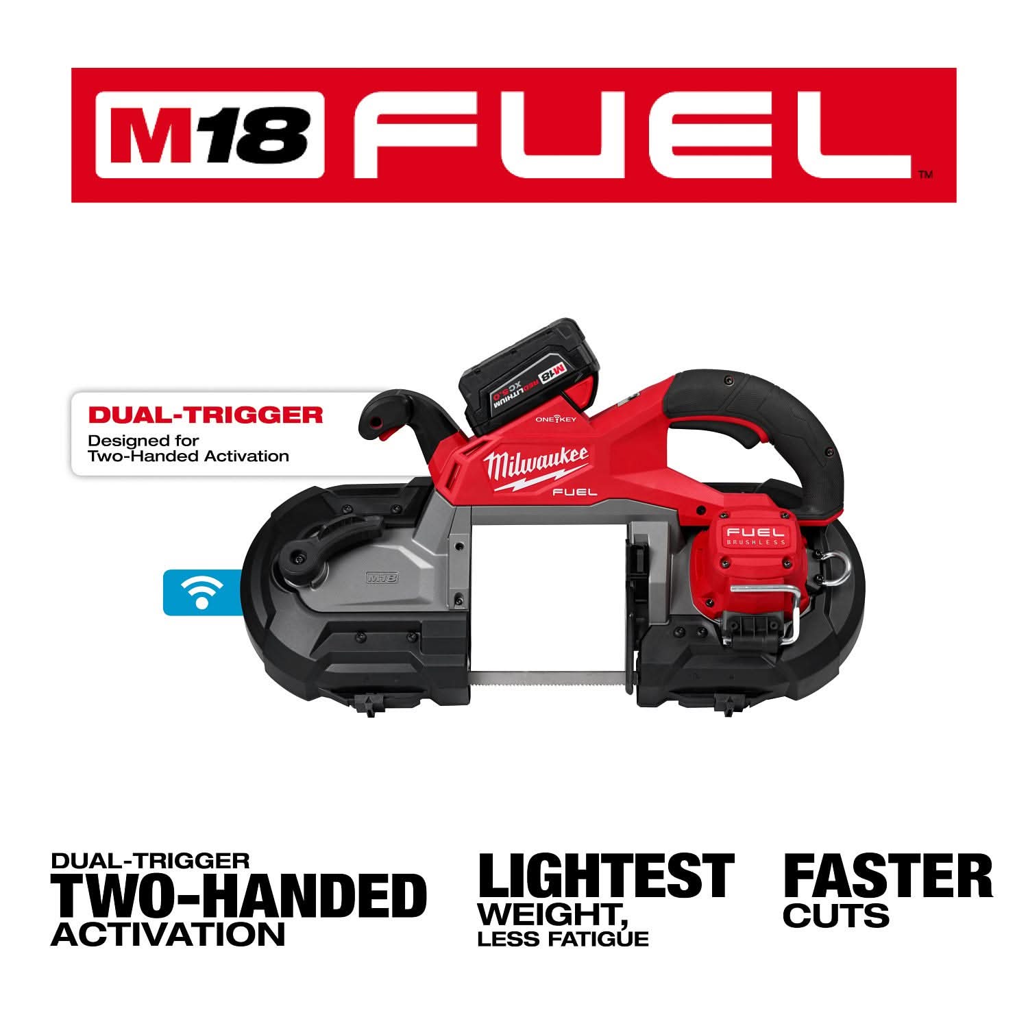 Milwaukee 2929S-22 M18 FUEL™ Dual Trigger Deep Cut Band Saw Kit
