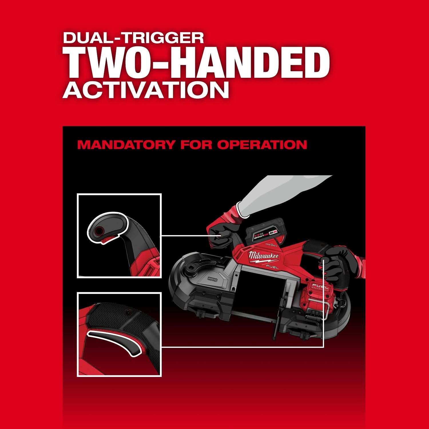 Milwaukee 2929S-22 M18 FUEL™ Dual Trigger Deep Cut Band Saw Kit
