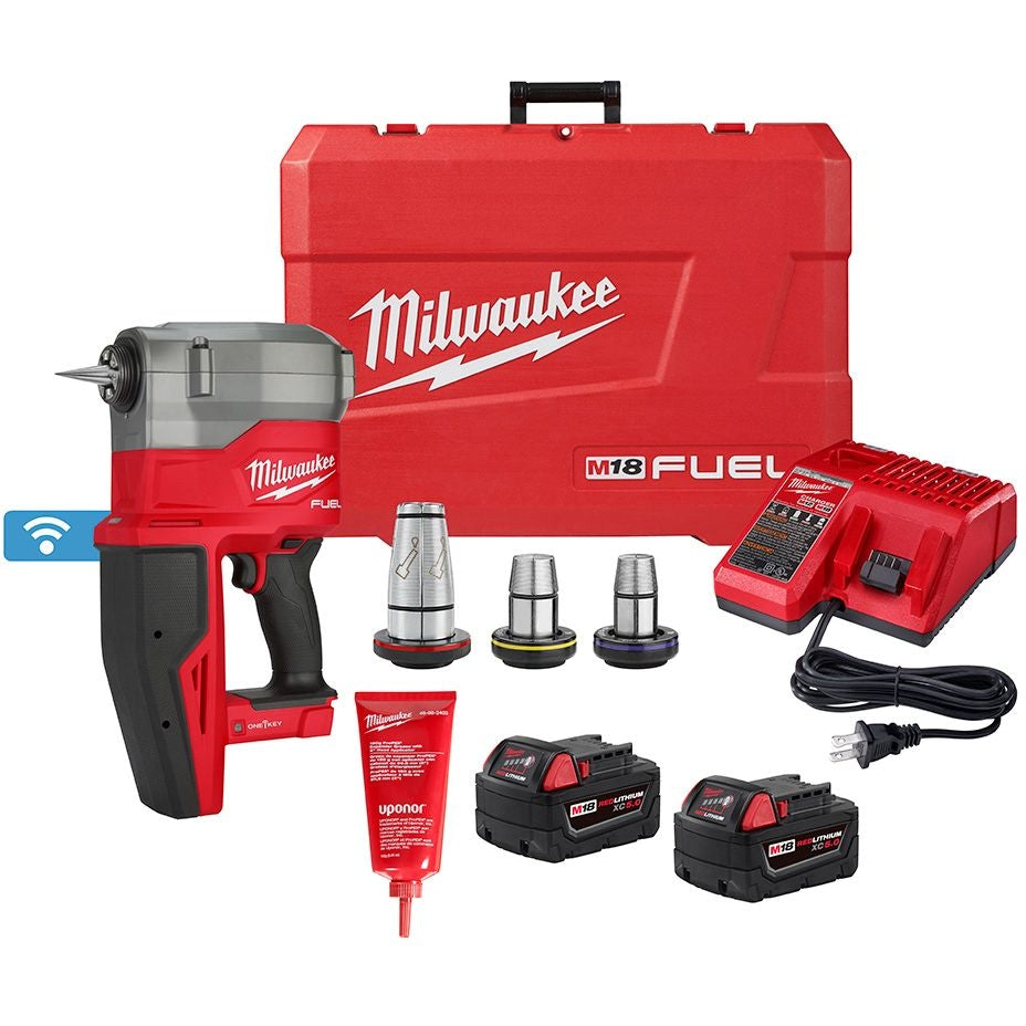 Milwaukee 2932-22XC M18 FUEL 2-in. ProPEX Expander Kit w/ ONE-KEY with 1-1/4-in. - 2-in. Expander Heads