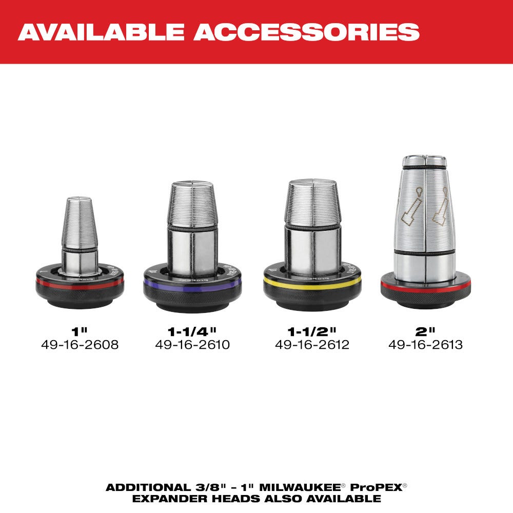 Milwaukee 2932-22XC M18 FUEL 2-in. ProPEX Expander Kit w/ ONE-KEY with 1-1/4-in. - 2-in. Expander Heads
