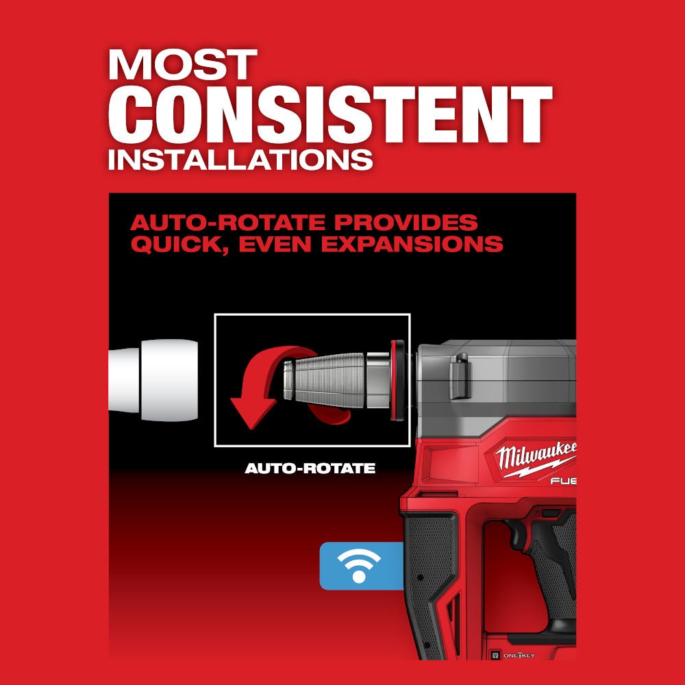 Milwaukee 2932-22XC M18 FUEL 2-in. ProPEX Expander Kit w/ ONE-KEY with 1-1/4-in. - 2-in. Expander Heads