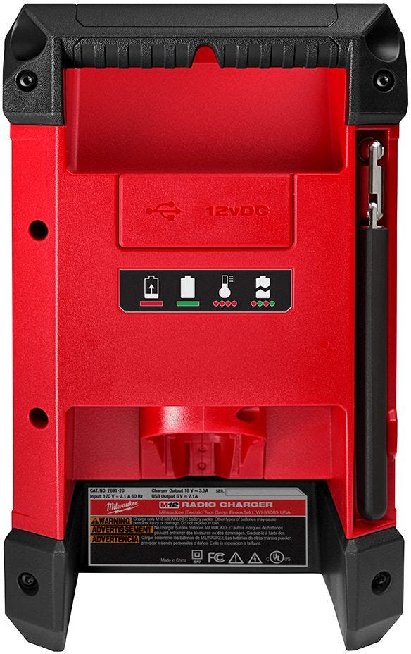 Milwaukee 2951-20 M12 Bluetooth Radio and Battery Charger (PROMO)