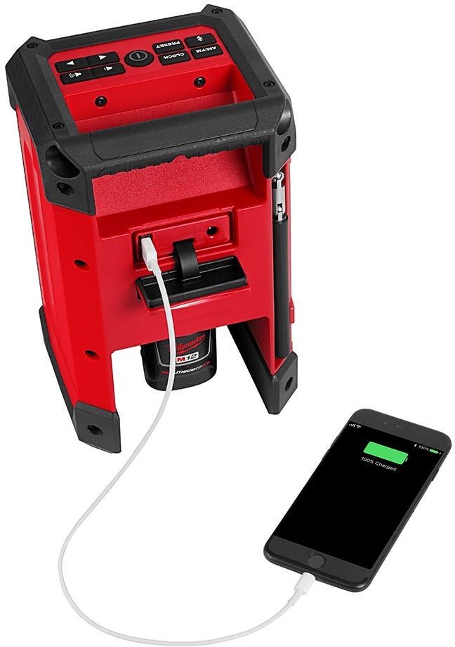 Milwaukee 2951-20 M12 Bluetooth Radio and Battery Charger (PROMO)