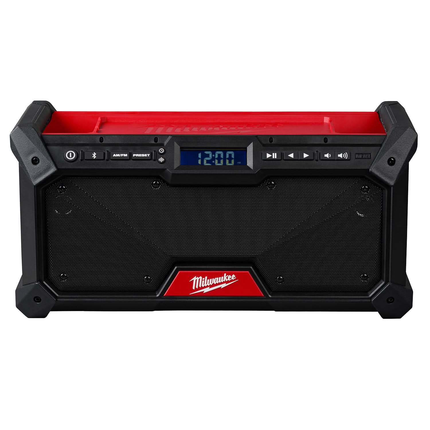 Milwaukee M18 RADIUS Site Light (FM) & Twist Focus USB Flashlight Set with M18 Bluetooth Jobsite Radio