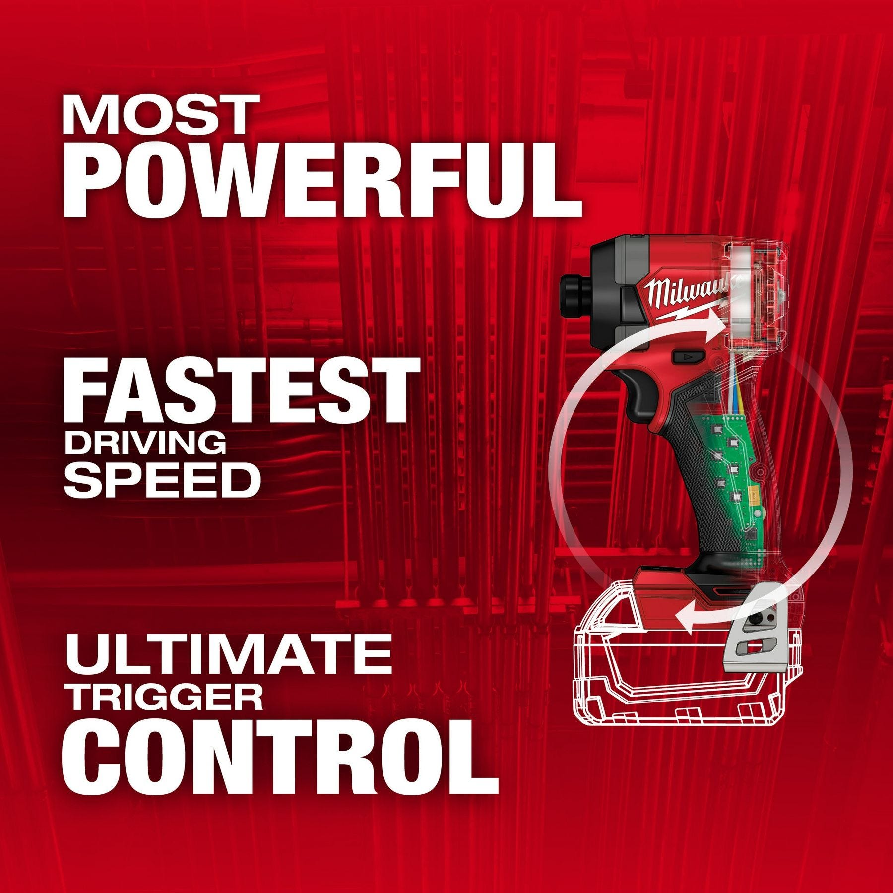 Milwaukee 2953-20 M18 FUEL 1/4-in. Hex Impact Driver, Tool Only