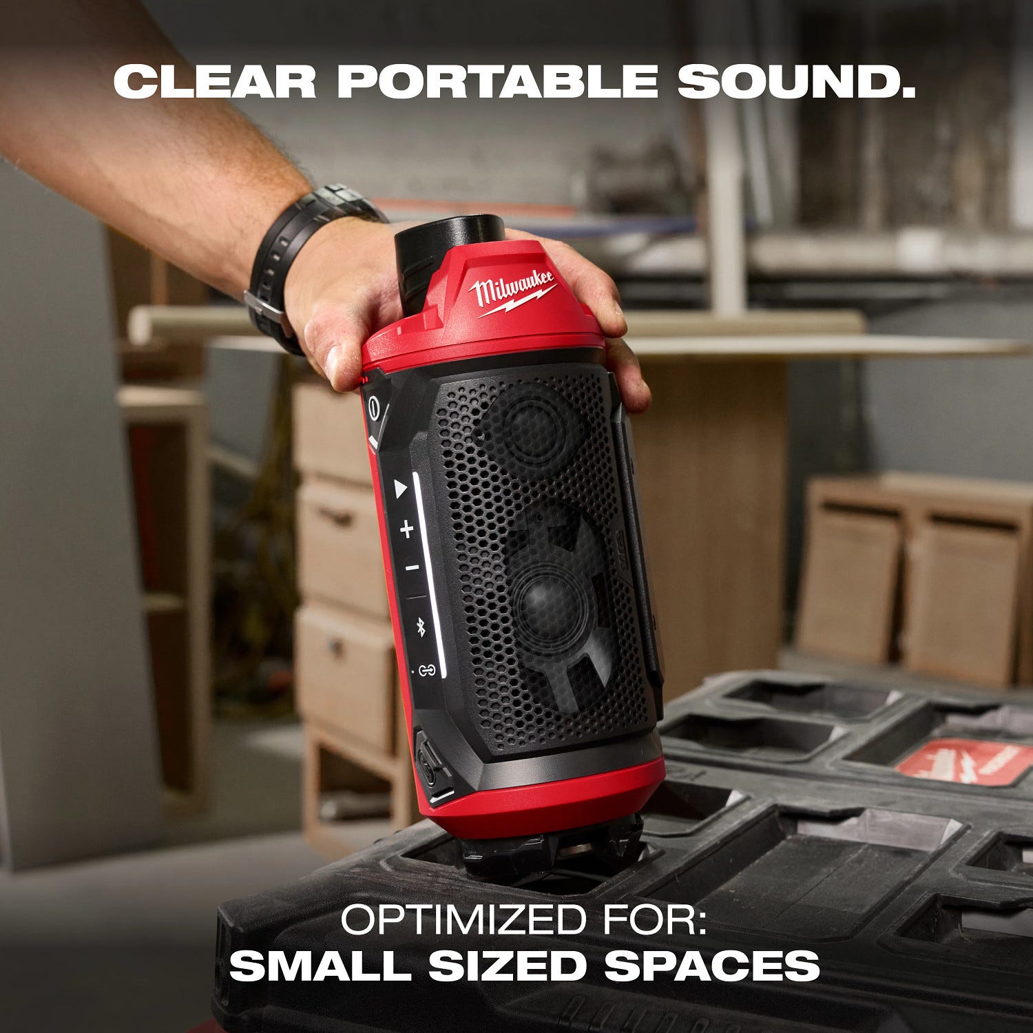 Milwaukee 2955-20 M12 Bluetooth Jobsite Speaker w/ PACKOUT Compatibility
