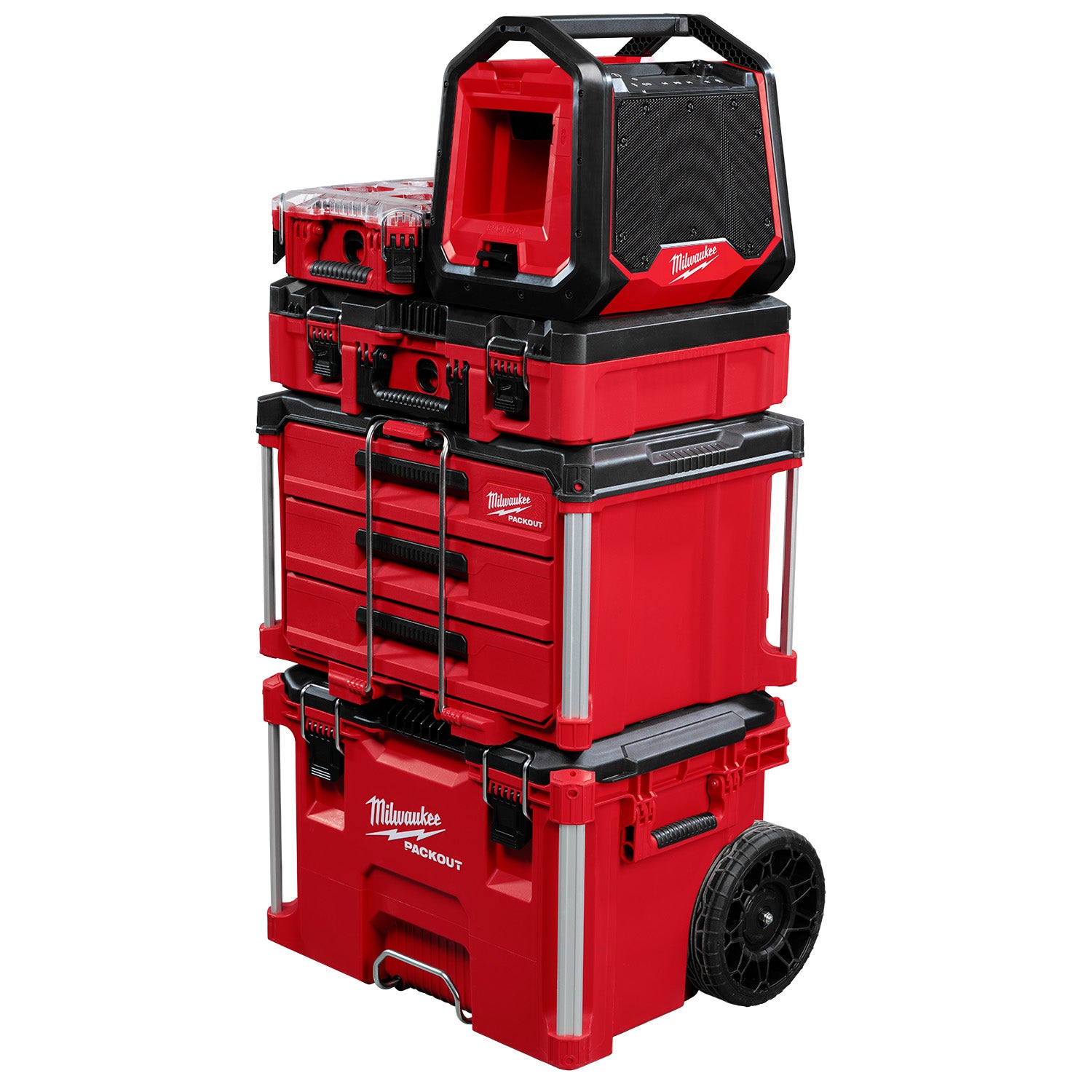 Milwaukee 2956-20 M18 Bluetooth PACKOUT Radio + Charger, Tool Only