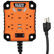 Klein 29601 PowerBox 1 Magnetic Mounted Power Strip with Integrated LED Lights