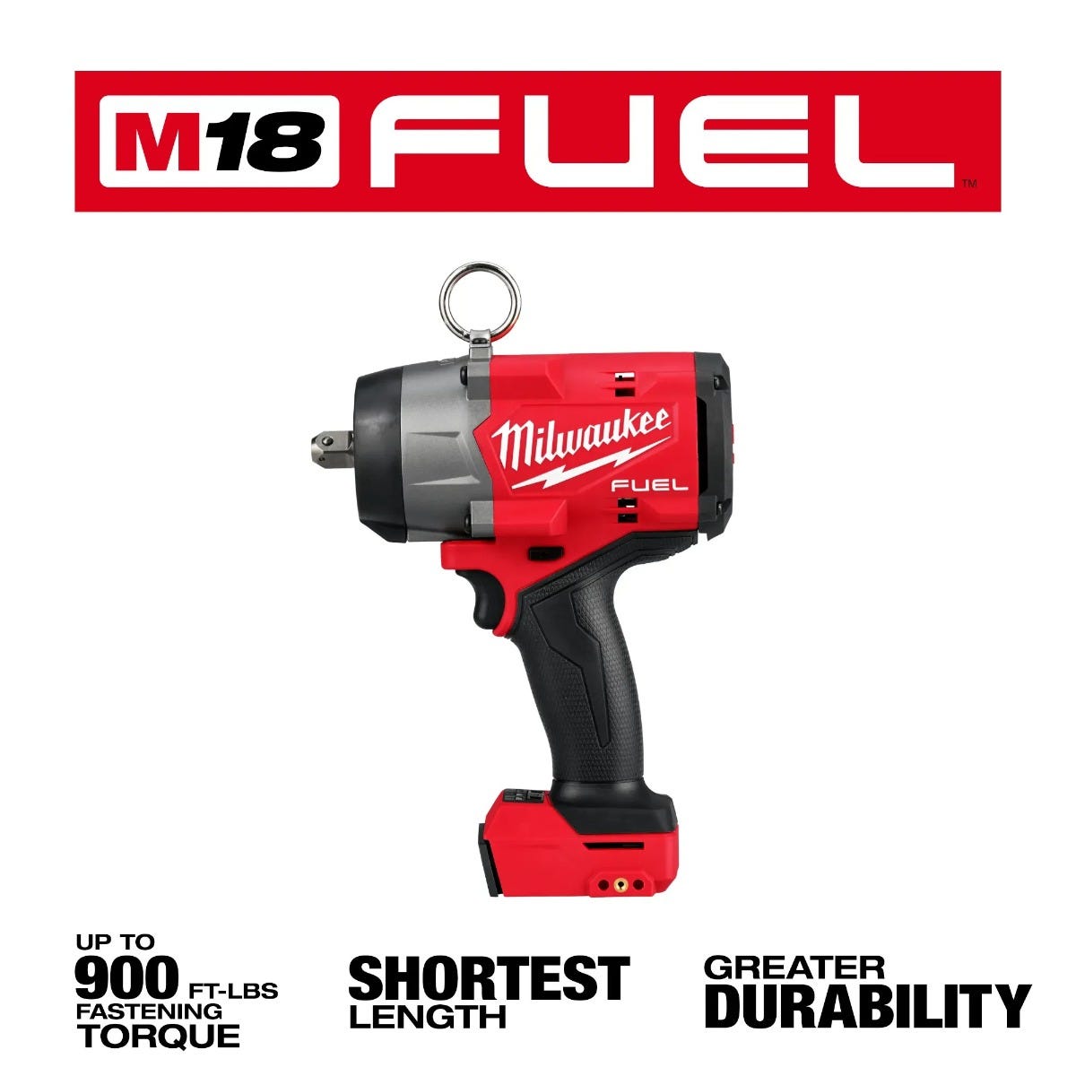 Milwaukee 2966-20 M18 FUEL 1/2" High Torque Impact Wrench w/ Pin Detent, Tool Only