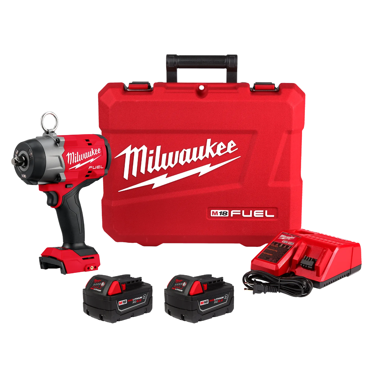 Milwaukee 2966-22 M18 FUEL 1/2" High Torque Impact Wrench w/ Pin Detent 5.0Ah Kit