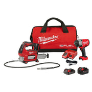 Milwaukee 2967-22GG M18 FUEL 1/2" HTIW & Grease Gun Combo Kit