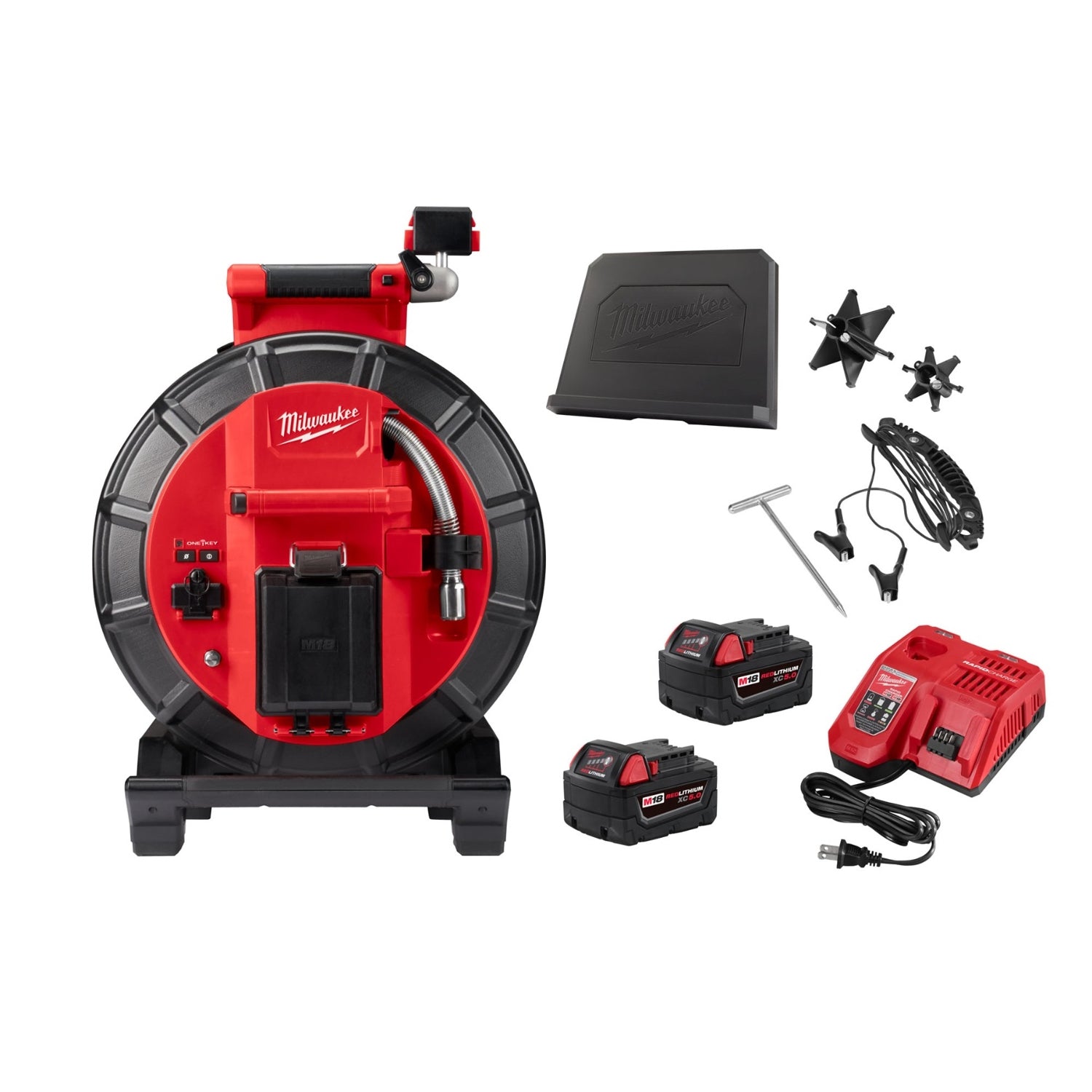 Milwaukee 2973-22 M18 120-Foot Pipeline 5.0Ah Inspection System