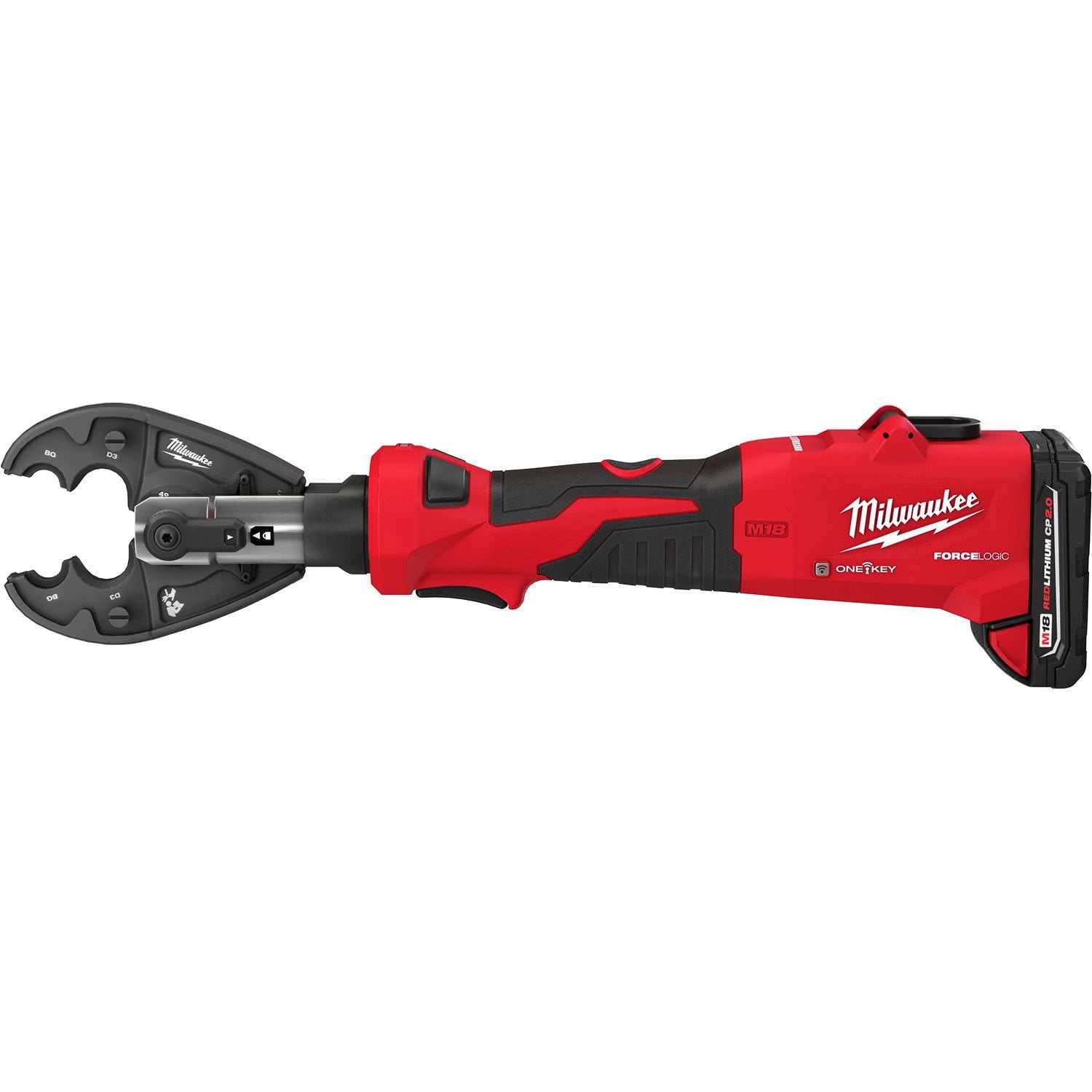 Milwaukee 2978-22BG M18 FORCE LOGIC 6T Linear Utility Crimper Kit with BG-D3 Jaw 2.0Ah Kit