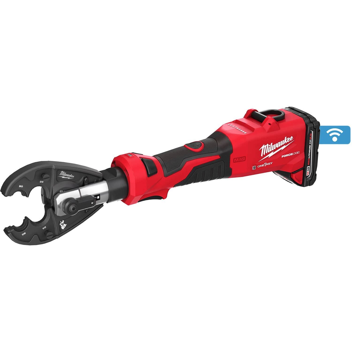 Milwaukee 2978-22BG M18 FORCE LOGIC 6T Linear Utility Crimper Kit with BG-D3 Jaw 2.0Ah Kit