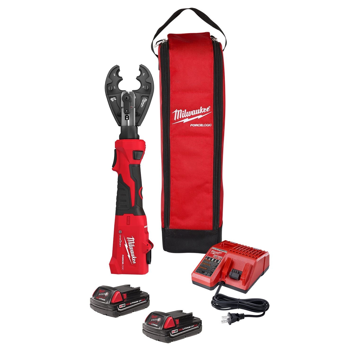 Milwaukee 2978-22BG M18 FORCE LOGIC 6T Linear Utility Crimper Kit with BG-D3 Jaw 2.0Ah Kit