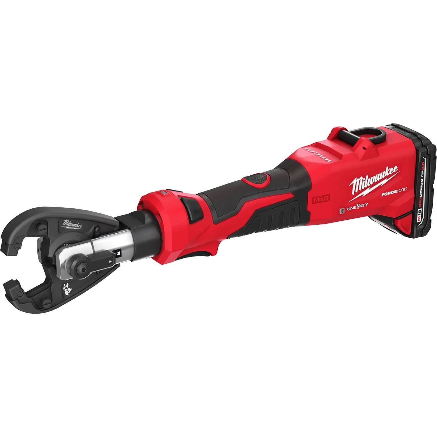Milwaukee 2978-22K M18 FORCE LOGIC 6T Linear Utility Crimper Kit with Kearney Jaw 2.0Ah Kit