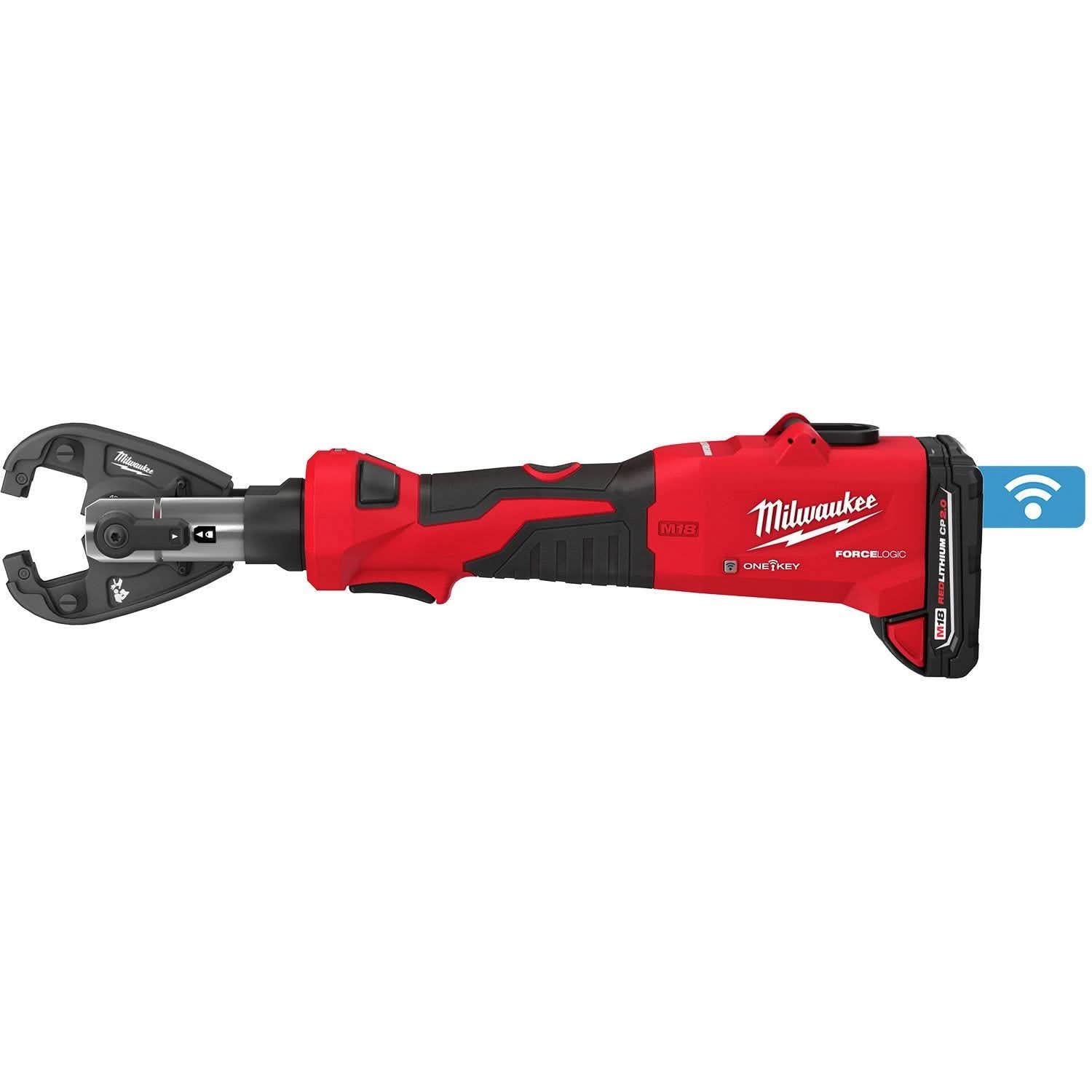 Milwaukee 2978-22K M18 FORCE LOGIC 6T Linear Utility Crimper Kit with Kearney Jaw 2.0Ah Kit
