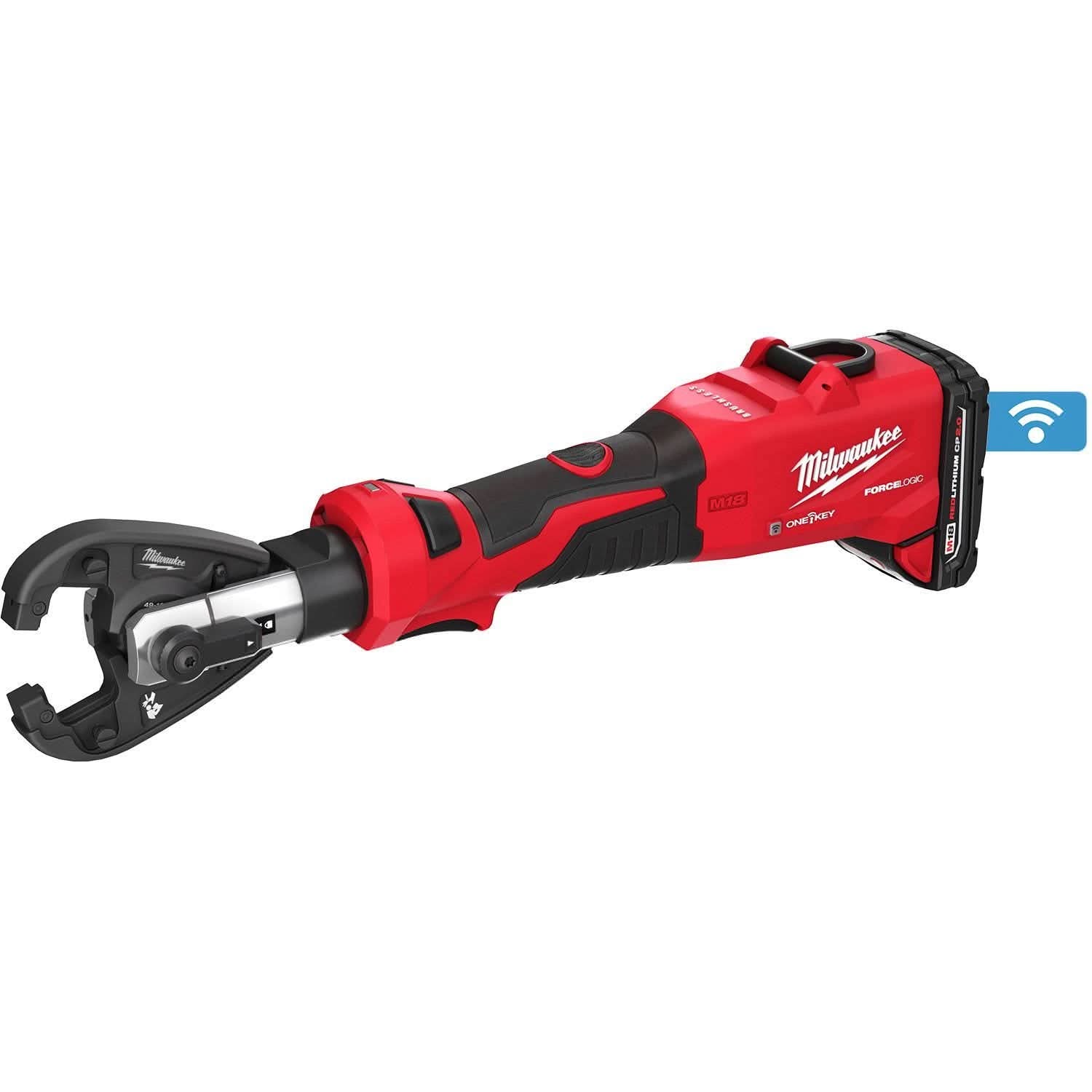 Milwaukee 2978-22K M18 FORCE LOGIC 6T Linear Utility Crimper Kit with Kearney Jaw 2.0Ah Kit
