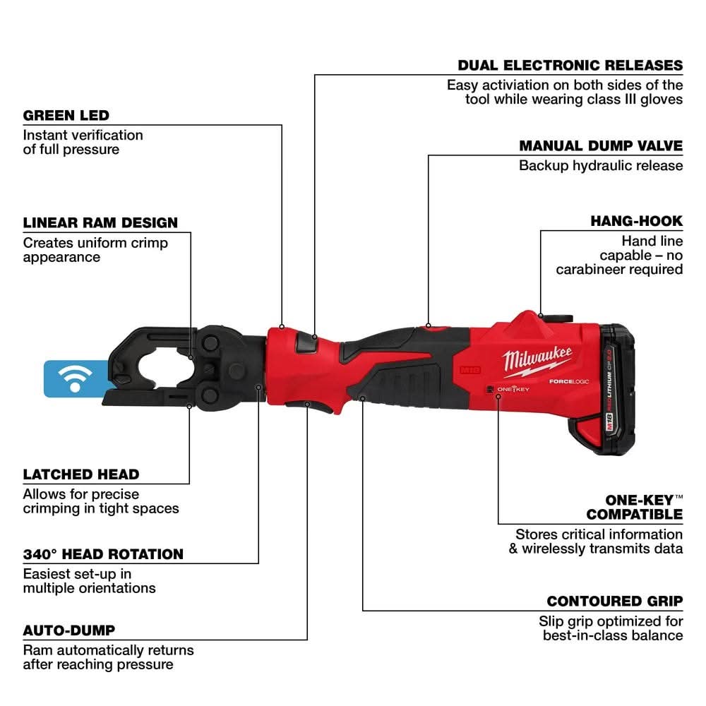 Milwaukee 2979-22 M18 FORCE LOGIC 6T Latched Linear Utility
