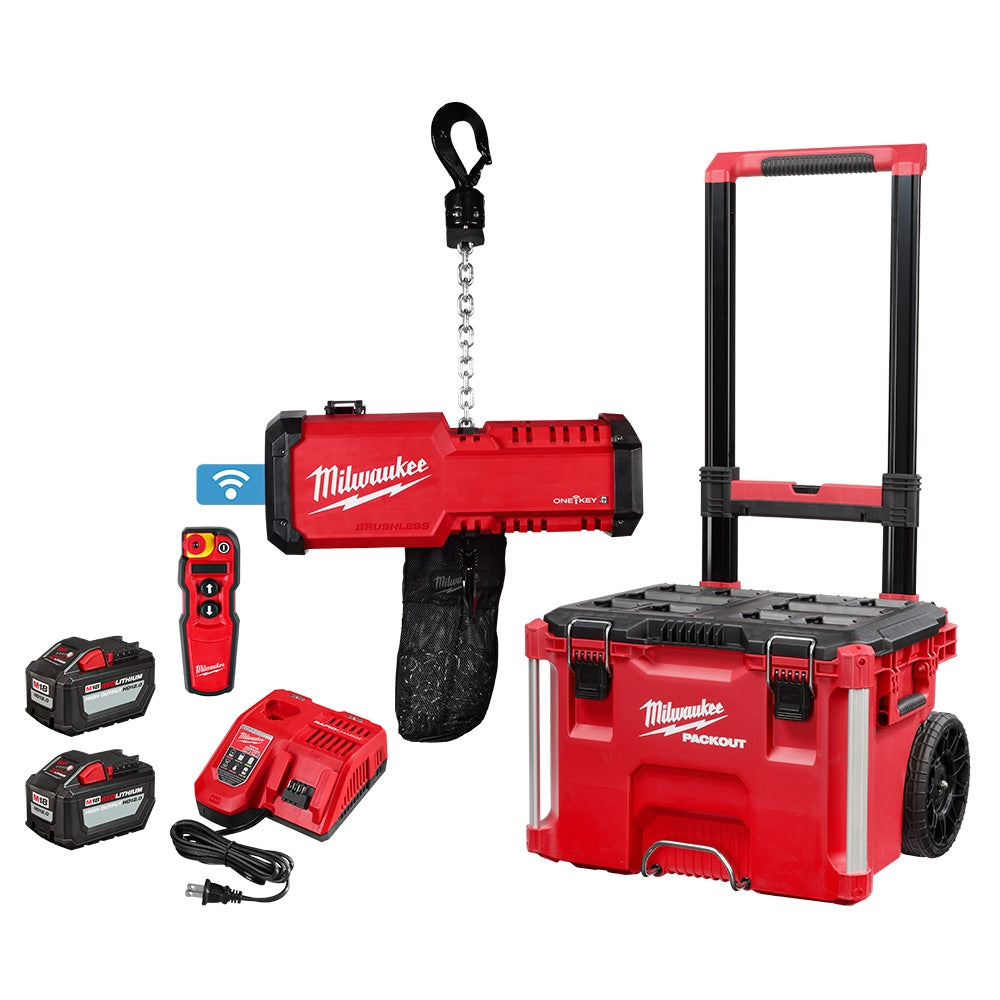 Milwaukee 2983-22HD M18 Compact 1-Ton Chain Hoist w/ ONE-KEY