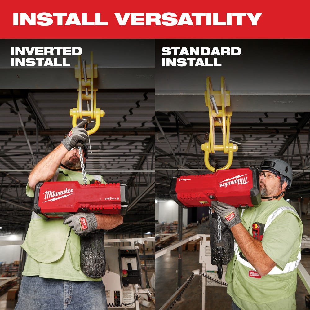 Milwaukee 2983-22HD M18 Compact 1-Ton Chain Hoist w/ ONE-KEY