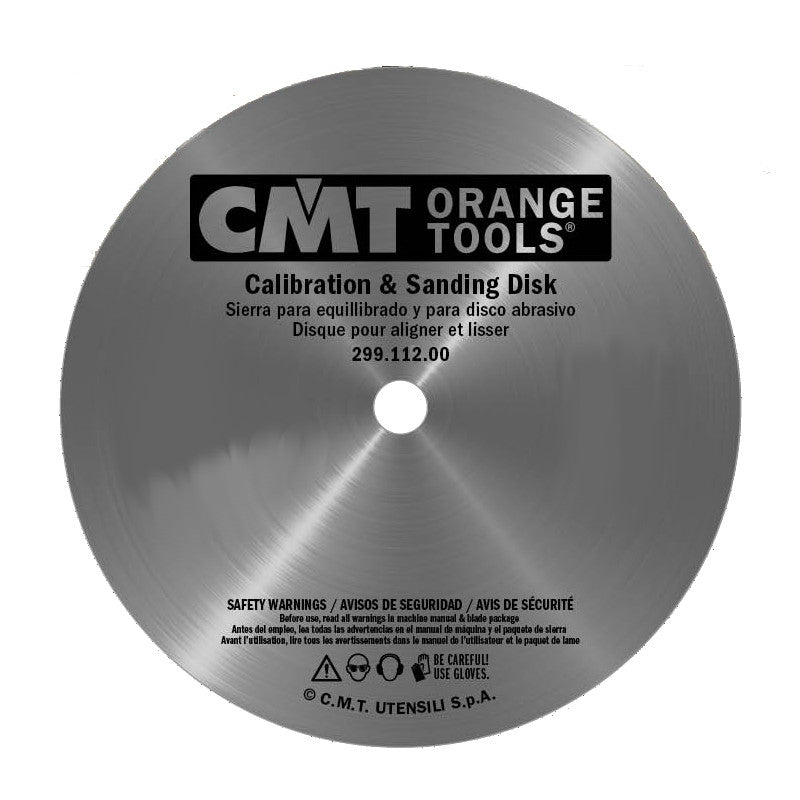 CMT Woodworking Cutting Tools 299.112.00 10 in. Table Saw Calibration & Sanding Disc