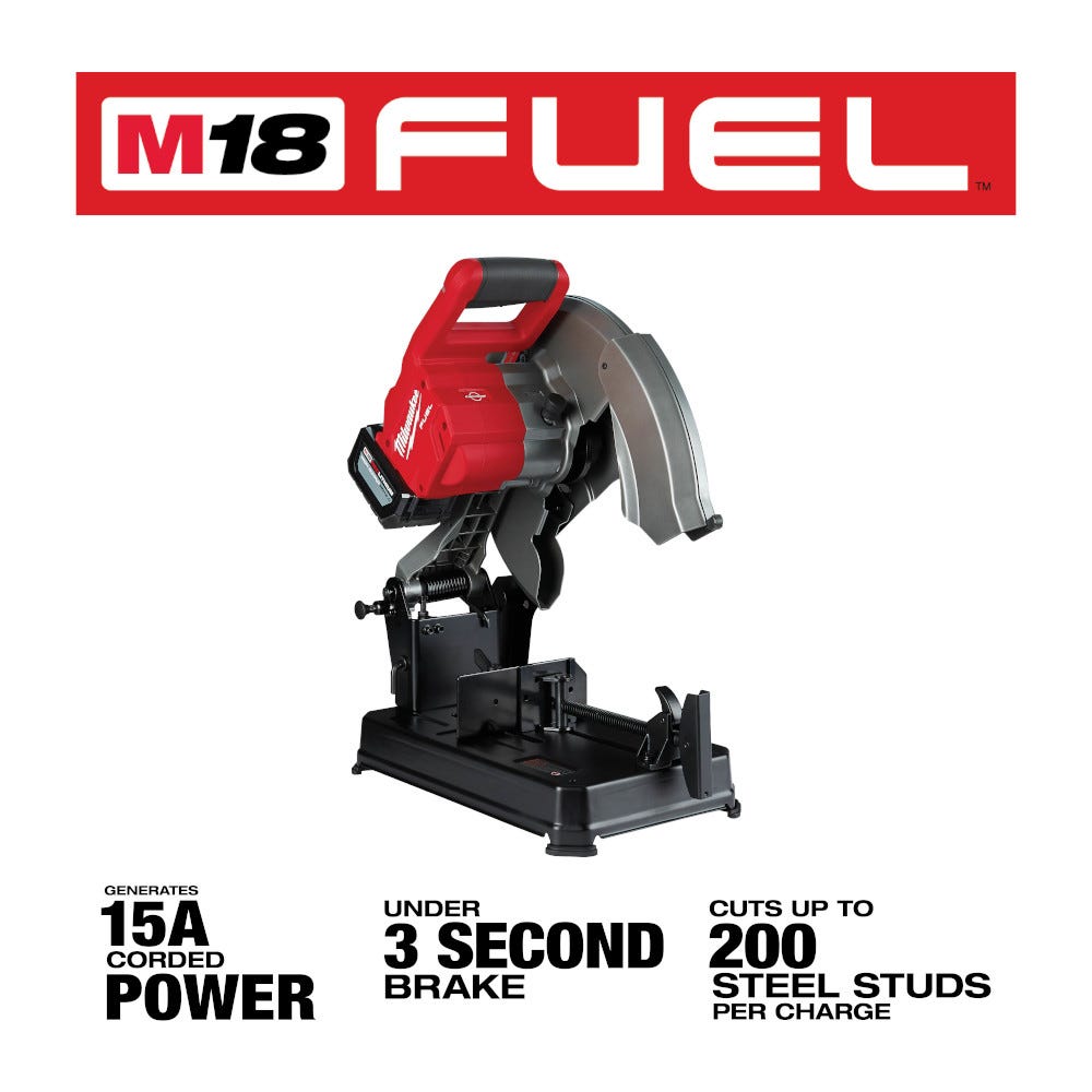 Milwaukee 2990-21HD M18 FUEL 14-Inch Abrasive Chop Saw 12.0Ah Kit
