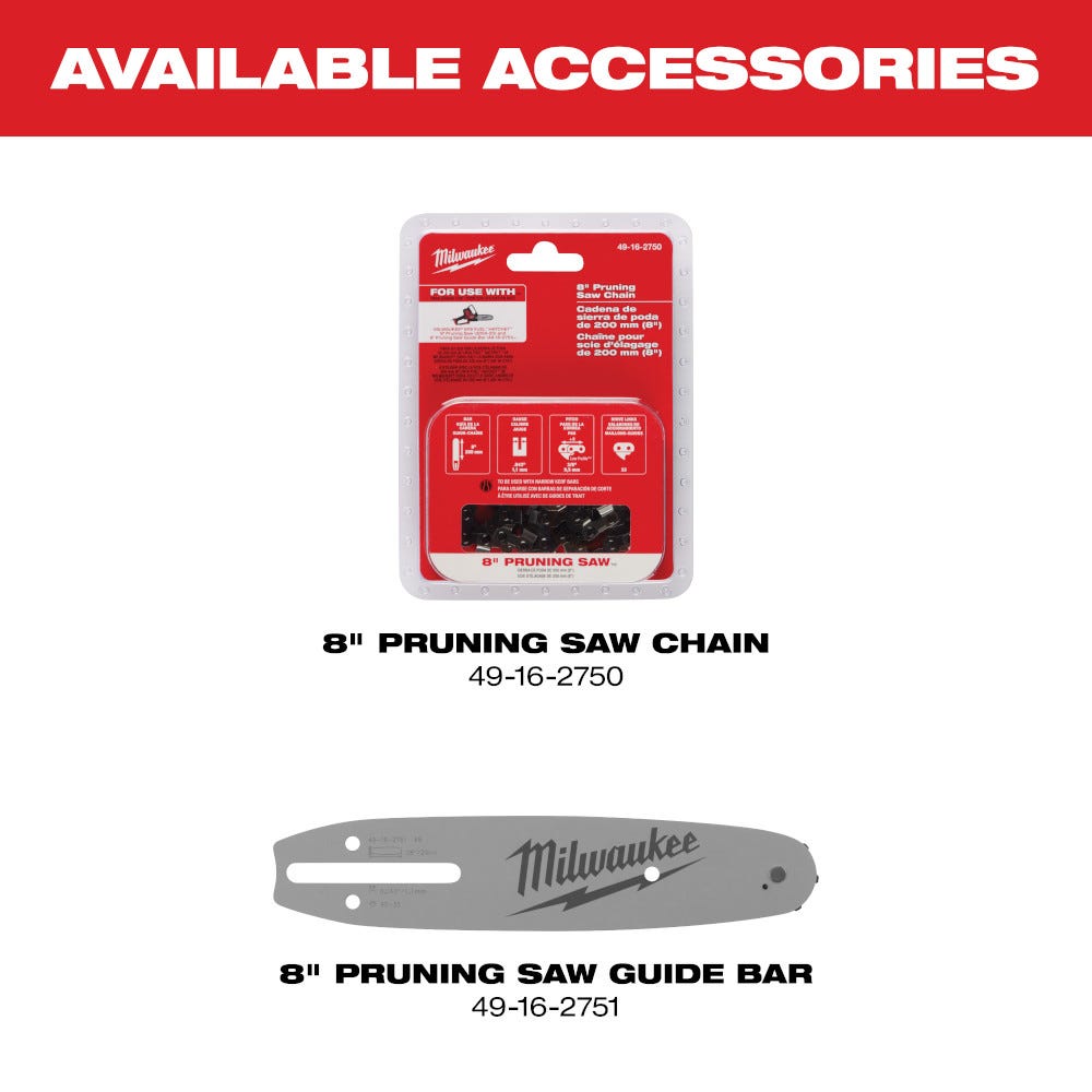 Milwaukee 3004-20 M18 FUEL HATCHET 8" Pruning Saw, Tool Only