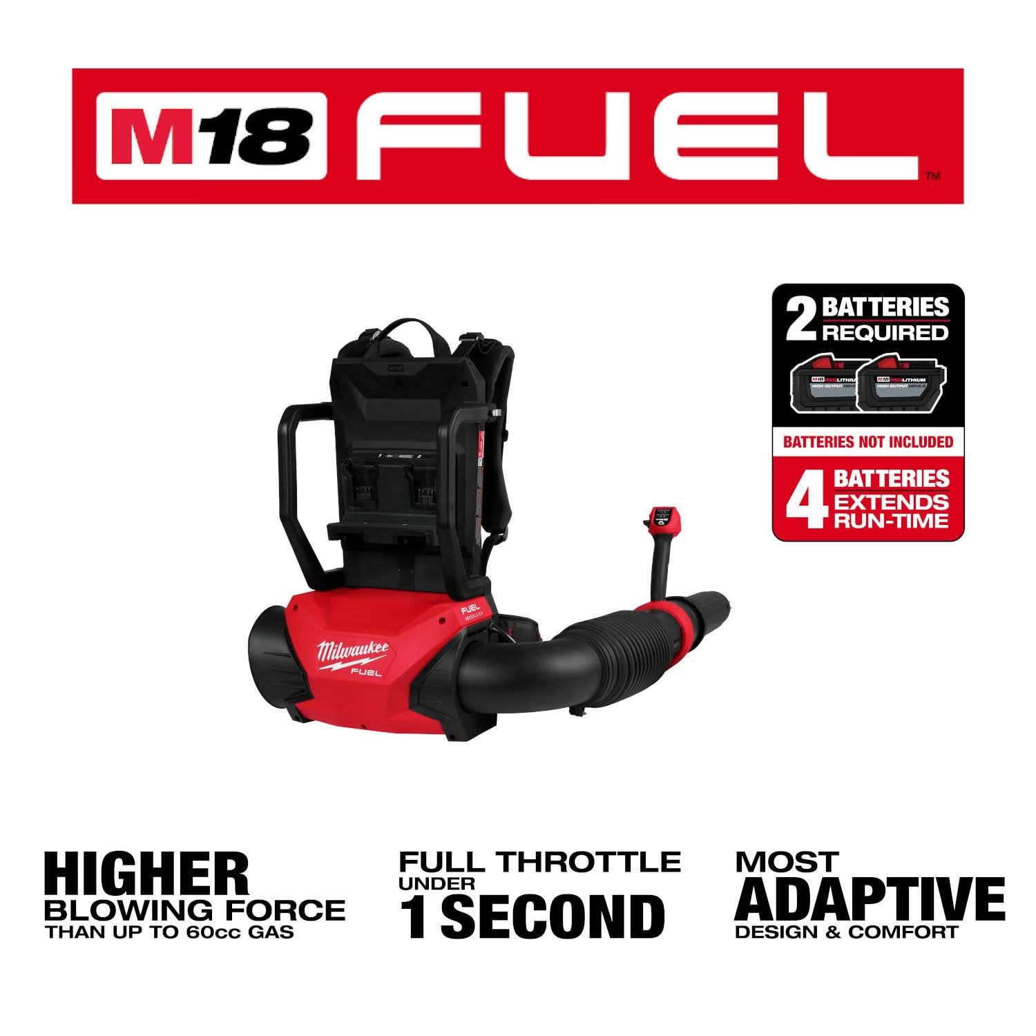 Milwaukee 3009-20 M18 FUEL Dual Battery Backpack Blower – Tool Nut