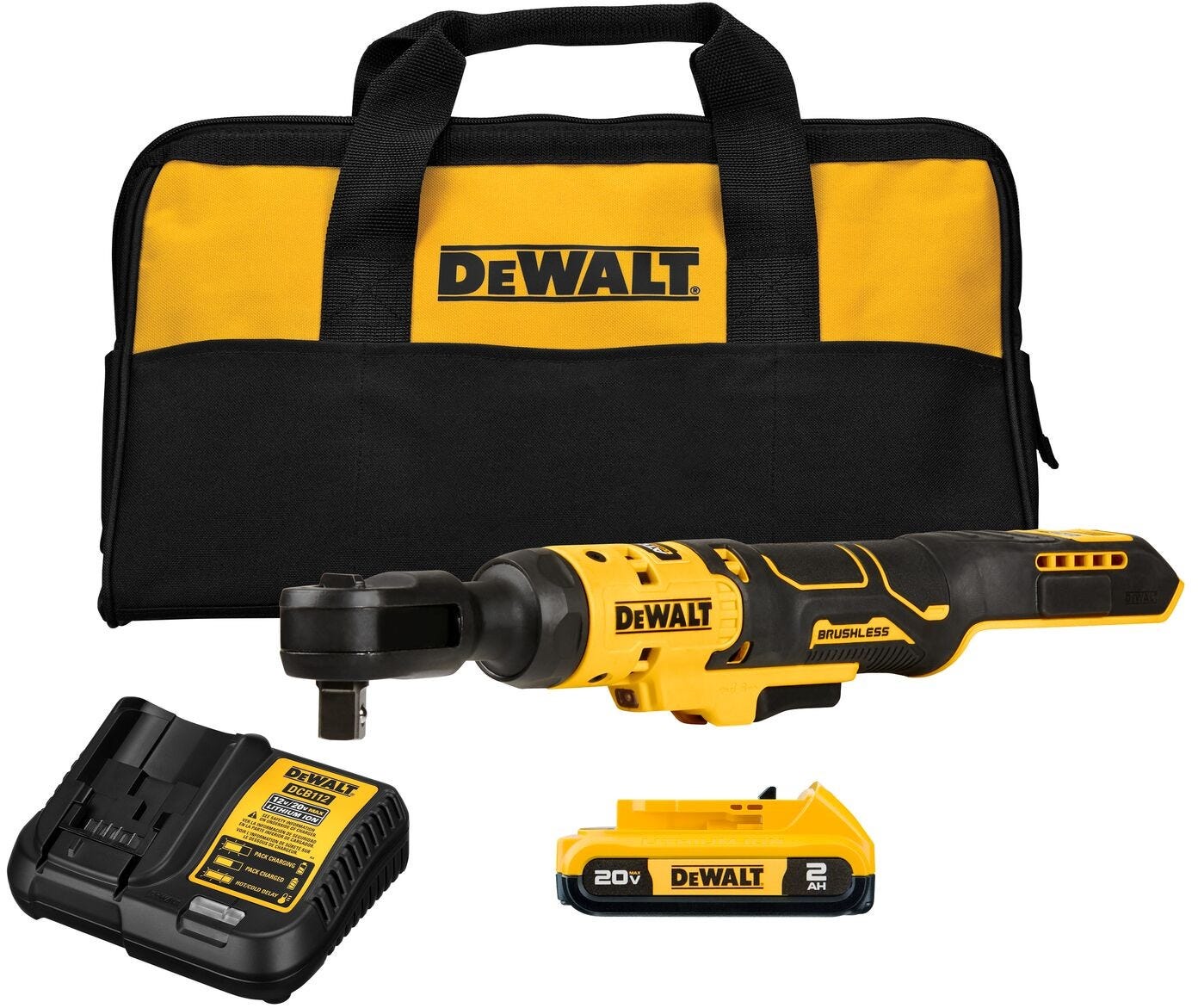 DeWALT DCF512D1 ATOMIC 20V MAX Brushless Cordless 1/2-in. Ratchet Kit