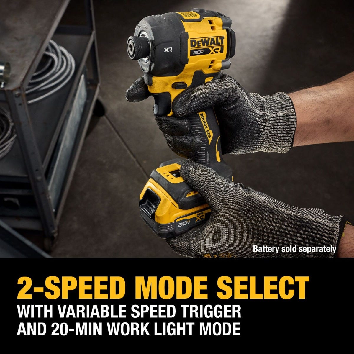 DeWalt DCF870B 20V MAX XR Brushless 1/4-in. Quiet Hydraulic Impact Driver, Tool Only