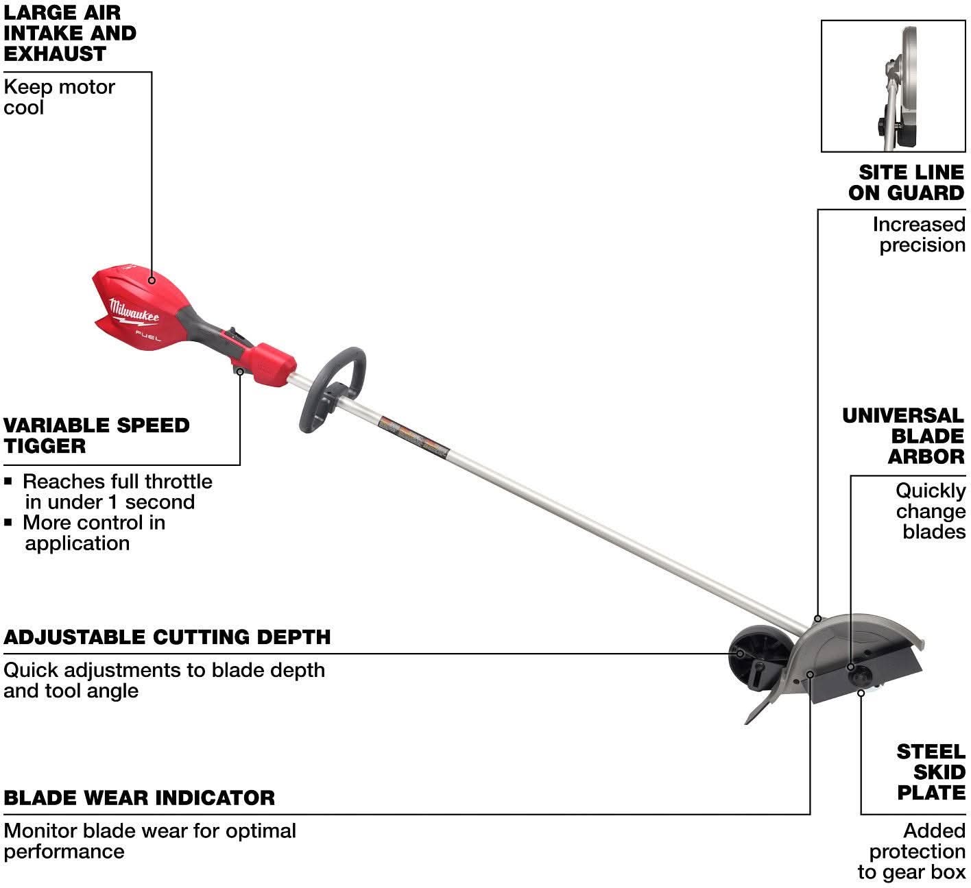 Milwaukee 3011-20 M18 FUEL Edger, Tool Only