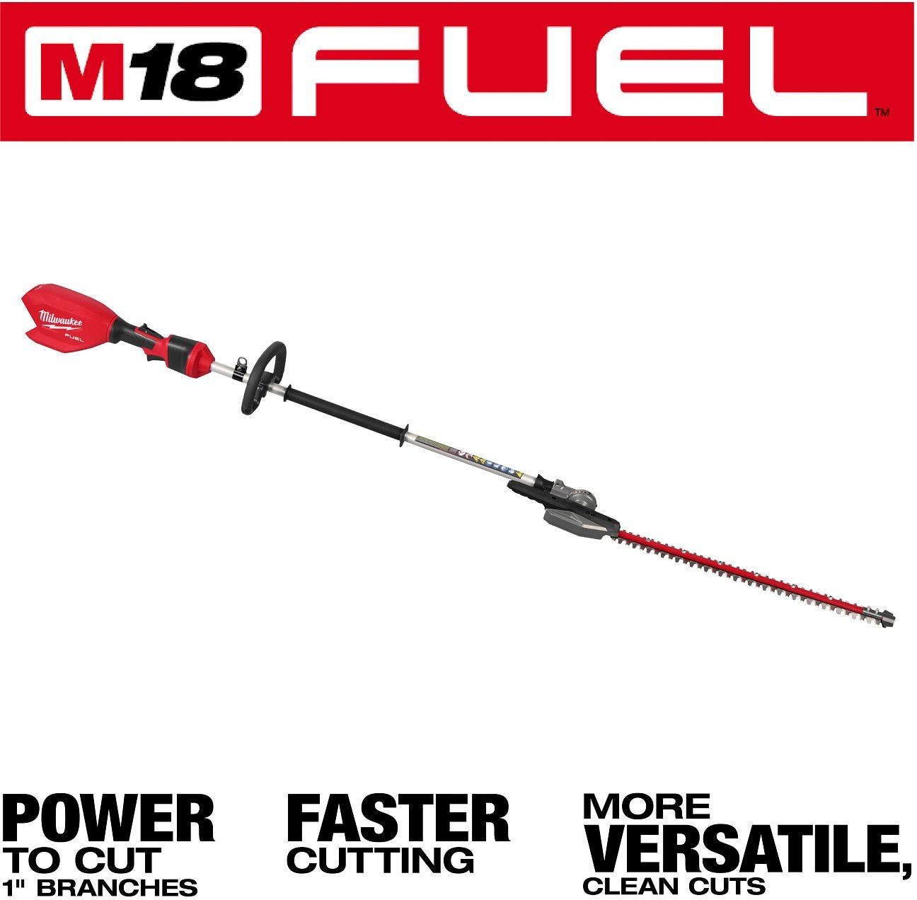 Milwaukee 3012-20 M18 FUEL Pole Articulating Hedge Trimmer, Tool Only