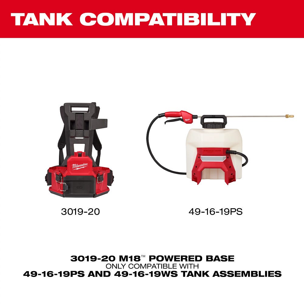 Milwaukee 3019-21PS M18 4-Gallon Backpack Sprayer w/ SWITCH TANK (Kit)