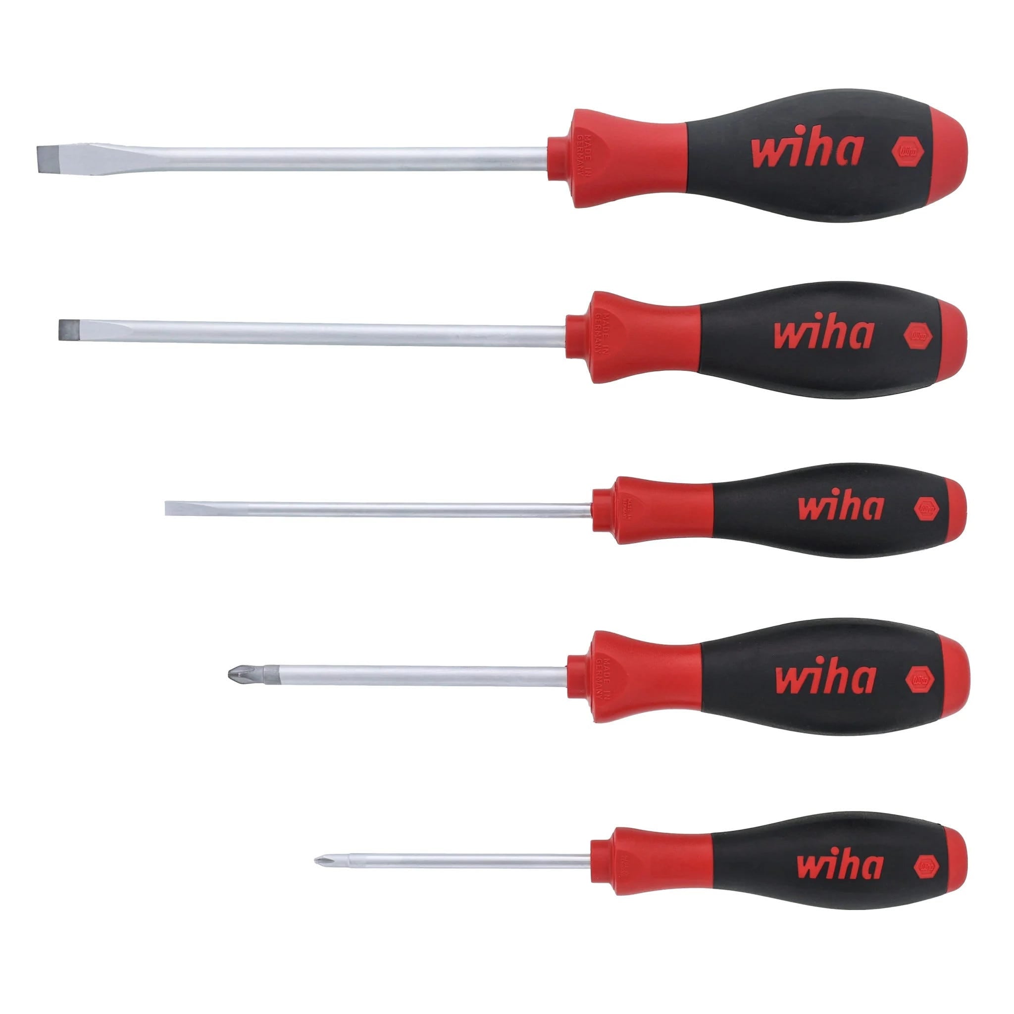Wiha 30277 5-Piece SoftFinish Screwdriver Set