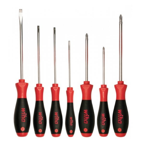 Wiha 30278 7-Piece SoftFinish Slotted And Phillips Screwdriver Set