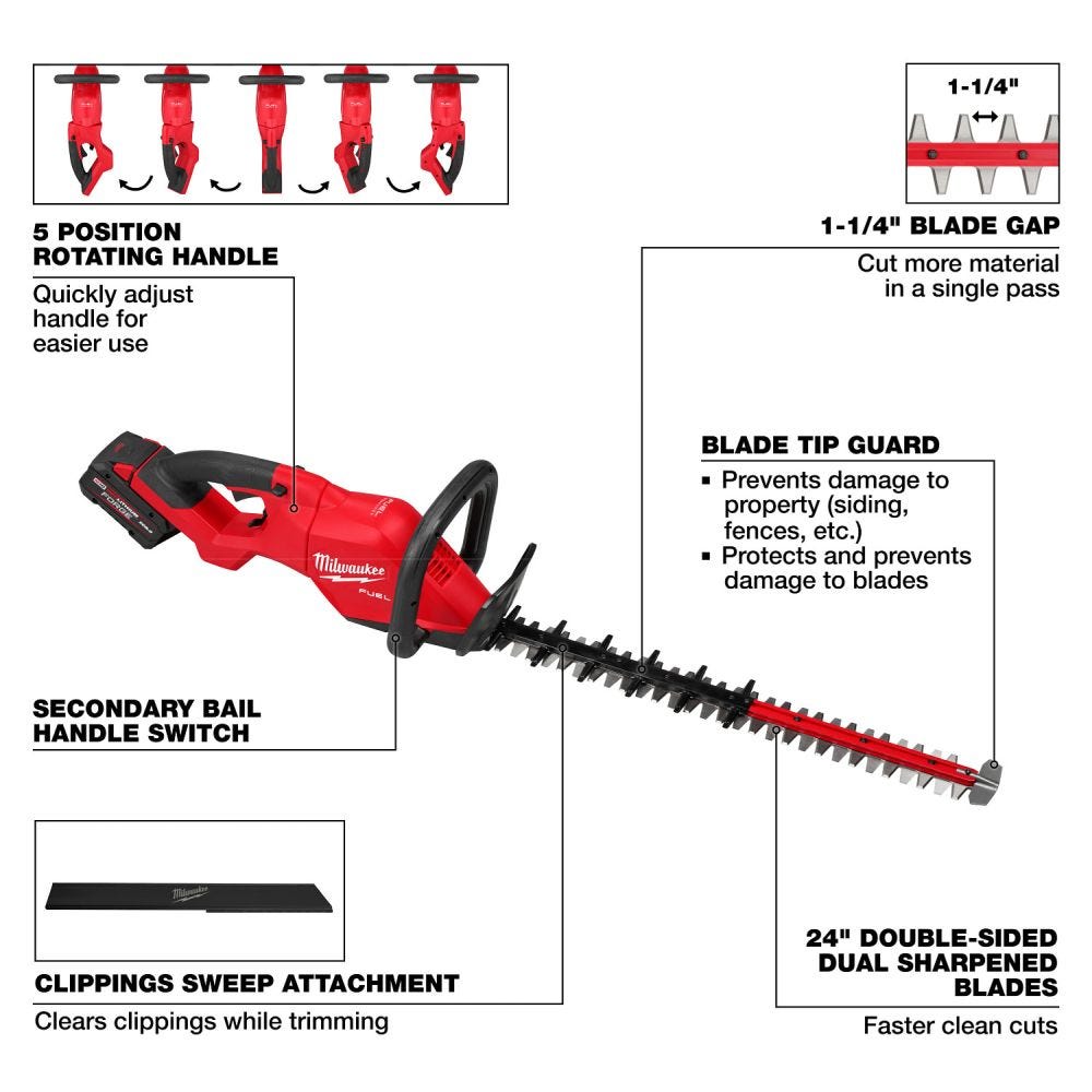 Milwaukee 3033-21 M18 FUEL 24" Hedge Trimmer Kit